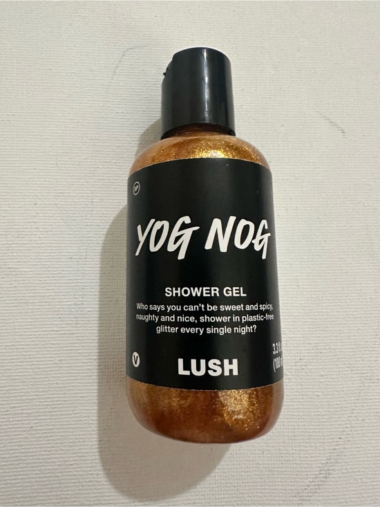 Lush Other - LUSH COSMETICS YOG NOG Shower Gel Body Wash Gold Glitter 3.3 oz New